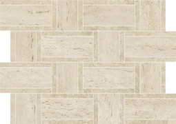 Мозаика Marvel Pearl Mosaico Basketweave 35x47 керамогранит матовая, бежевый AF9O