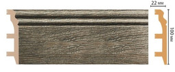 Плинтус напольный D232-86 ДМ Decomaster (100х22х2400 мм)