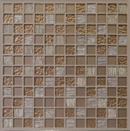 Мозаика Gloss Brown 2.3x2.3 стеклянная 30x30