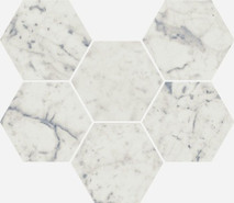 Декор Charme Extra Carrara Mosaico Hexagon керамогранит
