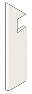 Плинтус Marvel Calacatta Delicato Battisc. Sag. Sx Lapp (A54K) 7,2х30 лаппатированный (полуполированный) керамогранит
