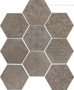 Керамогранит Riabita Feng Shui Esagona Fabric 24х27.7 (56 B) матовый