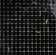 Мозаика Persia-20 (POL) мрамор 30.5х30.5 см полированная чип 2x2 мм, черный