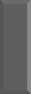 Настенная плитка Monocolor Biselado Brillo Marengo 10x30 глянцевая керамическая