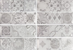 Monopole Плитка Antique gris brillo bisel 10x30 (0,75), глянцевая
