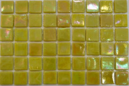 Мозаика Taurus-Lux-5 прокрашенная в массе стекло 32.7х32.7 см перламутровая чип 15х15 мм, желтый