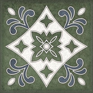 Декор Smalto Decor 3 Verde 15х15 Керлайф матовый керамический 924216