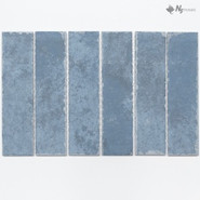 Мозаика NSmosaic R-367 керамика матовая 19.8х30.6 см чип 48х195 мм, синий