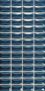 Настенная плитка 3D Bars Bevel Sapphire Gloss 12.5х25 Wow 3d, глянцевая, рельефная (структурированная) керамическая УТ-00048734