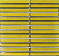 Мозаика PP20145-09 керамика 29.6х29.9 см глянцевая чип 20х145 мм, желтый