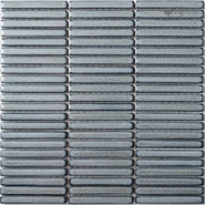 Мозаика R-328 керамика 28.2х30.8 см глянцевая чип 12х92 мм, серый