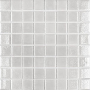 Мозаика Shell № 563 White (на сетке) 38x38 стекло 31.7x31.7