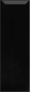 Настенная плитка Monopole Fresh Negro Brillo Bisel 10x30 (1,02), глянцевая керамическая