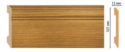 Плинтус напольный D105-73 ДМ Decomaster (107х12х2400 мм) 