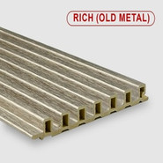Стеновая панель Rich old metal Bonaparte бамбук с добавлением древесного волокна рифленая 2800х139х14 мм