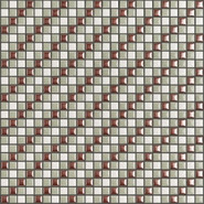 Мозаика Diag003 керамика 30х30 см Appiani Texture матовая чип 12х12 мм, бежевый, белый, коричневый