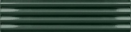 Настенная плитка Praia Laurel Green Glossy Equipe 5x20 глянцевая, рельефная (структурированная) керамическая 28470