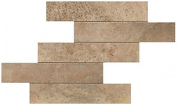 Мозаика Aix Beige Brick Tumbled (A0UF) 37x37 Неглазурованный керамогранит
