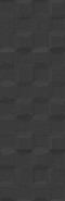 Настенная плитка HFE310 Rev. Sector Negro 30x90 Saloni Ceramica Brilliant глянцевая, рельефная (структурированная) керамическая