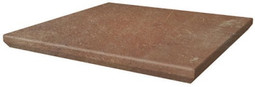 Ступень угловая Scandiano Rosso Kapinos Stopnica Narozna 33x33 клинкер матовая Paradyz Ceramika 47962