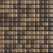 Мозаика Mix Standard Architecture Metal 6 керамика 30х30 см Appiani матовая чип 25х25 мм, бежевый, коричневый XMTL 706
