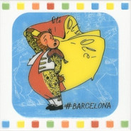 Декор NT/A264/5009 Большое Путешествие Barcelona 20х20 Kerama Marazzi глянцевый керамический