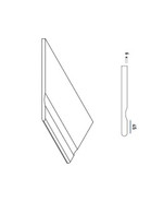 Оробико Бортик 30x60 с выемкой Закруг Orobico Bordo 30x60 Svasato Round Sx матовый