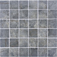 Мозаика PIX763 из стекла, 30х30 см Pixmosaic матовая чип 48x48 мм, серый