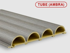 Стеновая панель Tube ambra Bonaparte бамбук с добавлением древесного волокна рифленая 2800х183х24 мм
