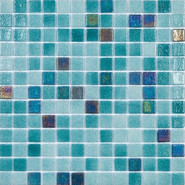 Мозаика Togama Murano стекло 34х34 см глянцевая чип 25х25 мм, синий, голубой