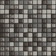 Мозаика Mix Standard Urban Hitech 1 керамика 30х30 см Appiani матовая чип 25х25 мм, коричневый, серый XUHT 701