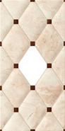 Декор Ventana Crema 25x50 глянцевый керамический