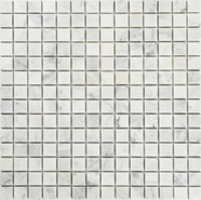 Мозаика Toronto-20 (POL) мрамор 30.5х30.5 см полированная чип 2x2 мм, белый, серый
