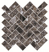 Мозаика K-333/MR/m06/282x303x9 керамогранит Kerranova Terrazzo матовая, коричневый
