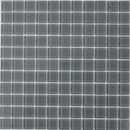 Мозаика S-470 стекло 30х30 см NSmosaic Crystal Series глянцевая чип 25х25 мм, серый