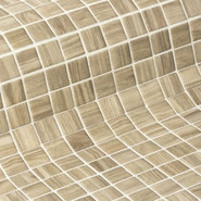 Мозаика Ezarri Oak стекло 31.3х49.5 см матовая чип 25х25 мм, бежевый