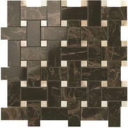 Мозаика Supernova Marble Frappuccino Dark Twist Mosaic  керамика 30.5х30.5 см Atlas Concorde глянцевая, коричневый 600110000071