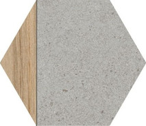Керамогранит Hexagono Ligard Gris 23x26,6 универсальный матовый