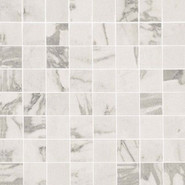 Мозаика Marvel Statuario Select Mosaico Matt керамогранит 30х30 см матовая, серый
