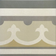 Напольная плитка Caprice Burgundy Border керамическая