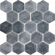 Мозаика Hexagon VBs Tumbled 64x74 (305x305x8), натур. мрамор