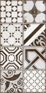 Настенная плитка TWU2550BOH17 рельефная Boho 24.9х50 Almaceramica глянцевая керамическая