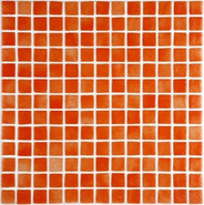 Мозаика Ezarri 2509-C стекло 31.3х49.5 см глянцевая чип 25х25 мм, красный