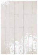 Настенная плитка Manacor White 6.5x40 глянцевая керамическая