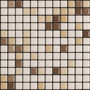 Мозаика Mix Standard Wellness and Pool 12 керамика 30х30 см Appiani матовая чип 25х25 мм, бежевый, коричневый XWEL 712