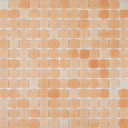 Мозаика Togama 206 AntiSlip стекло 34х34 см противоскользящая чип 25х25 мм, оранжевый