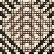 Мозаика Pegg002 керамика 30х30 см Appiani Allure матовая чип 12х12 мм, бежевый, коричневый, черный