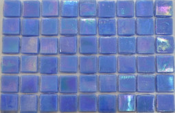 Мозаика Taurus-Lux-36 прокрашенная в массе стекло 32.7х32.7 см перламутровая чип 15х15 мм, синий