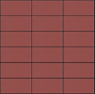 Мозаика Seta Fuoco керамика 30х30 см Appiani матовая чип 50х100 мм, красный SET 2014