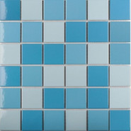 Мозаика 48x48 Light Blue Mix Glossy (WB43388) 306х306х6 керамическая